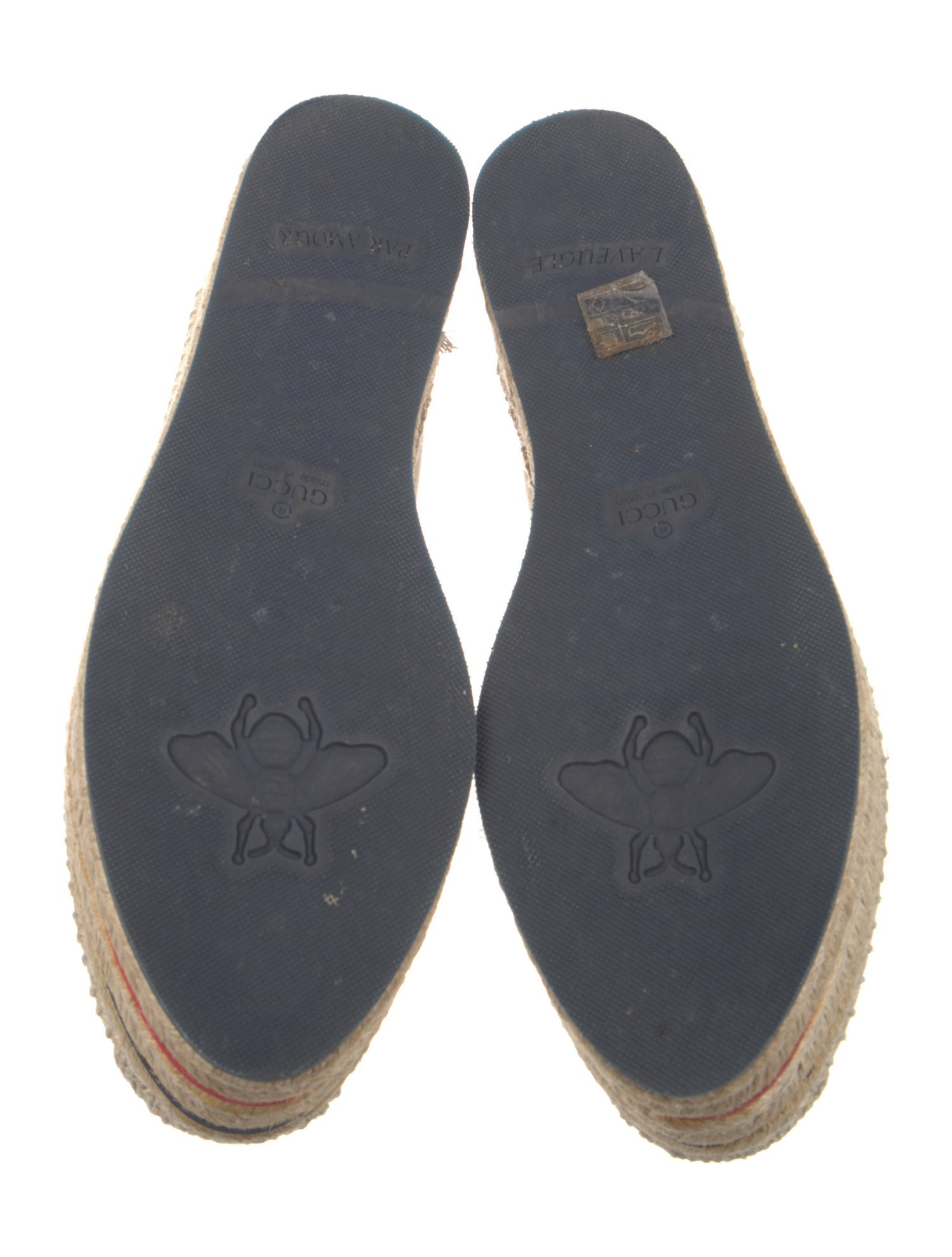 Gucci Web Accent Canvas Espadrille Sneakers